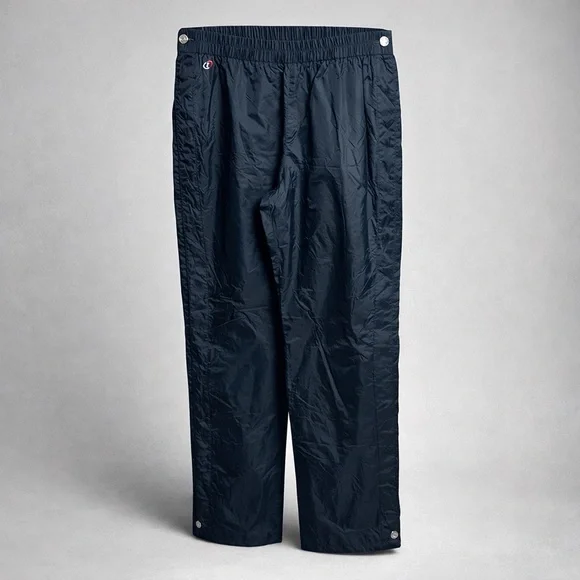 Tommy Hilfiger Vintage 90s Snap Windbreaker Pants Navy Blue Small Y2K - Picture 3 of 13